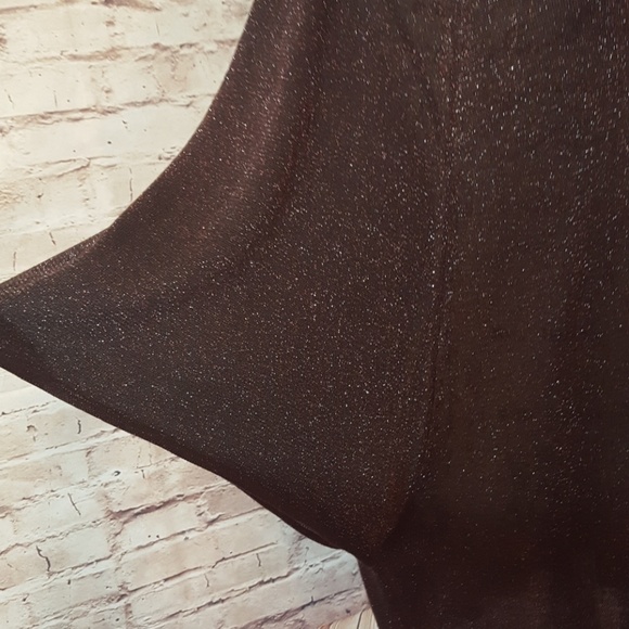 Joseph A Tissue Thin Metallic Sweater Sz M - Picture 2 of 5